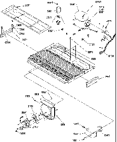 Machine Compartment Diagram and Parts List for SR25TW-P1194002WW  Amana Refrigerator