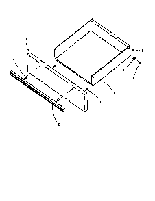 Storage Drawer Diagram and Parts List for EHS2672W P1142480NW Amana Range