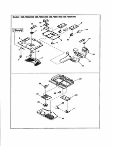 Controls Diagram and Parts List for 59673502203  Kenmore Refrigerator