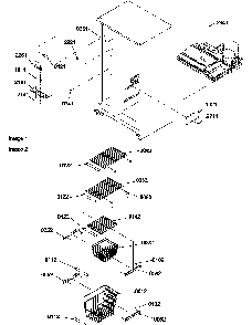 Freezer Shelves And Lights Diagram and Parts List for SX522VW-P1320501WW  Amana Refrigerator