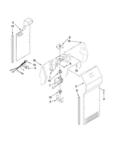 Air Flow Parts Diagram and Parts List for MSD2272VES01  Maytag Refrigerator