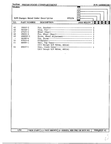 Fresh Food Compartment Page 4 Diagram and Parts List for 17694  Maytag Refrigerator