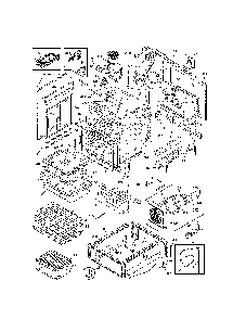 Body Diagram and Parts List for 79032363410  Kenmore Range