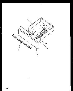 Storage Drawer Diagram and Parts List for EHT330-P1142446NW  Caloric Range