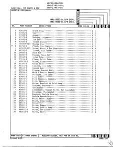 Ice Maker And Bin Page 2 Diagram and Parts List for 23903-0A  Admiral Refrigerator