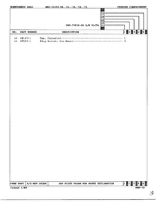 Freezer Compartment Page 3 Diagram and Parts List for 21894A  Admiral Refrigerator