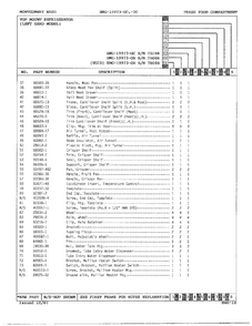 Fresh Food Compartment Page 3 Diagram and Parts List for 19973A  Admiral Refrigerator
