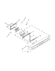 Control Panel And Latch Parts Diagram and Parts List for MDB7949SDE1  Maytag Dishwasher
