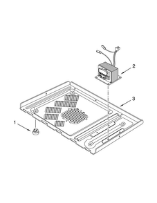 Base Plate And Convection Parts Diagram and Parts List for AMC2206BAB15  Amana Microwave