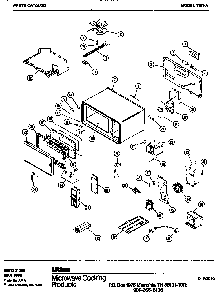 Mw Parts Diagram and Parts List for 1139B  Amana Microwave