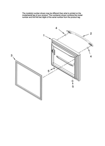 Freezer Door Parts Diagram and Parts List for MBB1957VEB10  Maytag Refrigerator