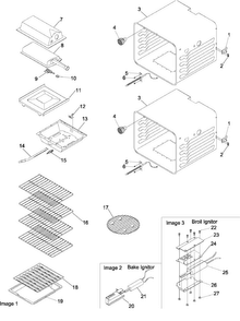 Cavity Diagram and Parts List for AOGD2750SS-P113253NSS  Amana Wall Oven