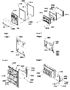 Door Assemblies Diagram and Parts List for TSI22VL-P1306602WL  Amana Refrigerator