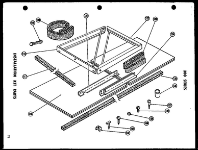 Installation Parts Diagram and Parts List for 615-2G P54302-30R Amana Air Conditioner