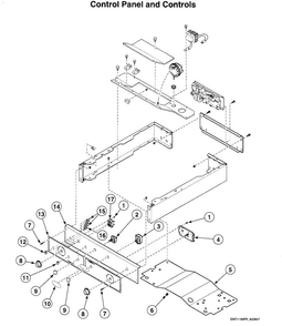 Controls 2 Diagram and Parts List for LTUA7AWN  Speed Queen Washer Dryer Combo