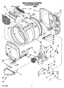 BULKHEAD PARTS Diagram and Parts List for MDG17MNAWW1  Maytag Dryer
