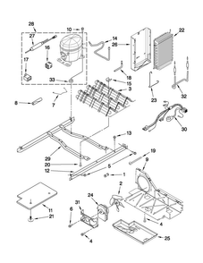 Unit Parts Diagram and Parts List for MSD2573VES04  Maytag Refrigerator