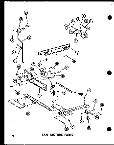 Fan Motors Parts Diagram and Parts List for TC18D-P73500-25W  Amana Refrigerator