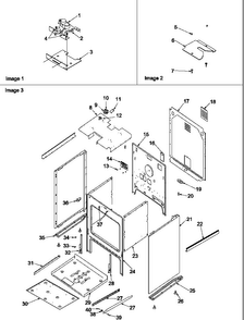 Cabinet Diagram and Parts List for ARTSC8650E-P1130660NE  Amana Range