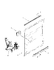 Inner Door Parts Diagram and Parts List for 66514815N610  Kenmore Dishwasher