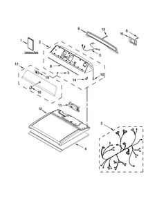 Part Location Diagram of WPW10771986 Whirlpool Control, Electric