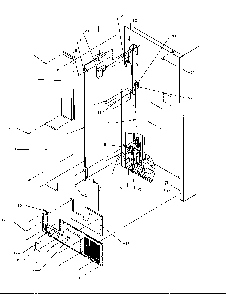 Cabinet Bottom Diagram and Parts List for TP21A3L-P1181503WL  Amana Refrigerator