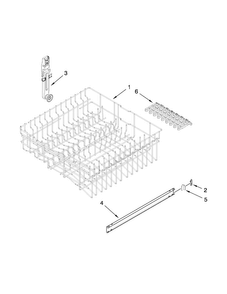 Part Location Diagram of W10512361 Whirlpool DISHRACK