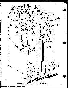 Refrigerator Freezer Functional Diagram and Parts List for IMP2800A-P77314-1W  Amana Refrigerator