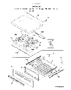 Top/Drawer Diagram and Parts List for 79092623810  Kenmore Range