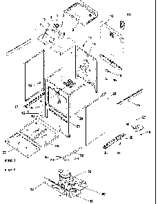 Cabinet Diagram and Parts List for ARRS6550E-P1130691NE  Amana Range