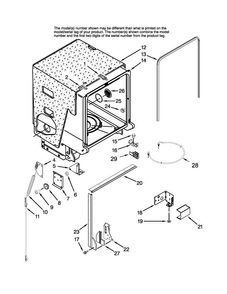 Part Location Diagram of W10174581 Whirlpool SEAL