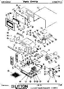 Replacement Parts Diagram and Parts List for 70 5012 Amana Microwave