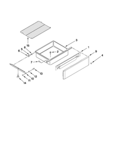 Drawer And Rack Parts Diagram and Parts List for MER8772WB0  Maytag Range
