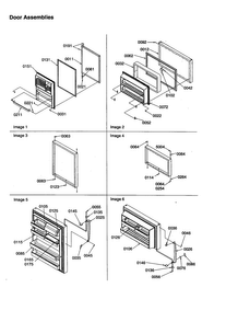 Door Assemblies Diagram and Parts List for TSI25VE-P1308102WE  Amana Refrigerator