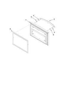 Freezer Door Parts Diagram and Parts List for MFF2558VEB5  Maytag Refrigerator