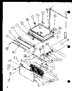 Evaporator Diagram and Parts List for BL20QW-P1125503WW  Amana Refrigerator