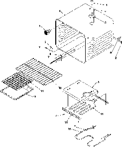 Cavity Diagram and Parts List for AOES2730E-P1132357NE  Amana Wall Oven