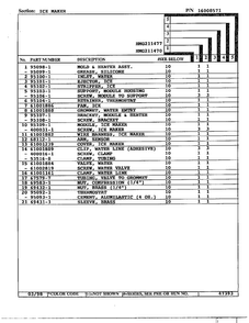 Ice Maker Page 2 Diagram and Parts List for HMG211470  Admiral Refrigerator