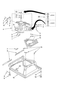 Machine Base Parts Diagram and Parts List for 7MMPM0060VM1  Maytag Washer