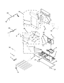 Unit Parts Diagram and Parts List for MFT2673BEW11  Maytag Refrigerator