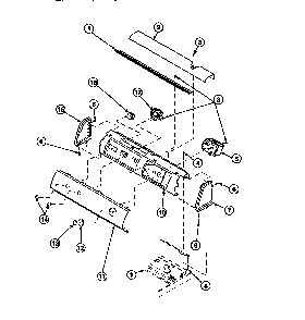 Graphic Panel, Control Mounting Plate And Controls Diagram and Parts List for LW8252W2 PLW8252W2B Amana Washer