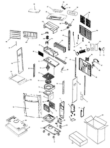 Cabinet Parts Diagram and Parts List for AP075M  Amana Air Conditioner