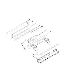 Control Panel Parts Diagram and Parts List for JGS9900BDS16  Jenn-Air Range