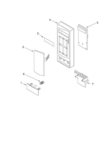 Microwave Control Panel Parts Diagram and Parts List for JMW8330DAW16  Jenn-Air Microwave Oven Combo