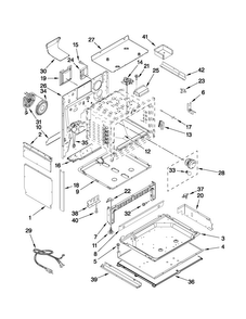 Chassis Parts Diagram and Parts List for JGS8850CDS01  Jenn-Air Range