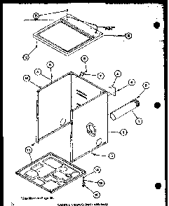 Section 1 Diagram and Parts List for LE3902W P1122603WW Amana Dryer
