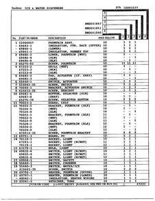 Ice And Water Dispenser Page 2 Diagram and Parts List for 641841  Admiral Refrigerator