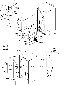 Cabinet Back Diagram and Parts List for TR21V2W-P1316001WW  Amana Refrigerator