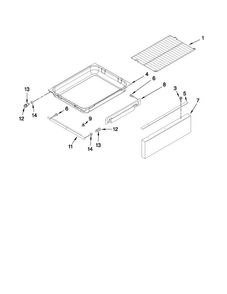 Drawer And Rack Parts Diagram and Parts List for MGR8772WB0  Maytag Range