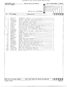 Unit Compartment/system Page 2 Diagram and Parts List for 40118-OA  Admiral Freezer
